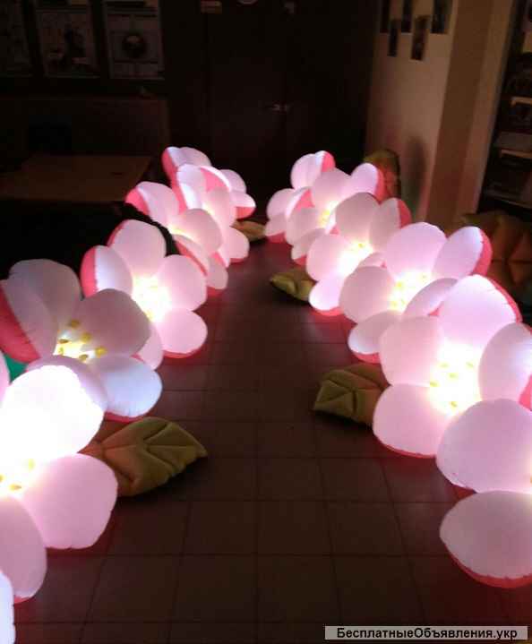 Надувные гирлянды и цветы Inflatable lanterns and apartments Цена за 1 м