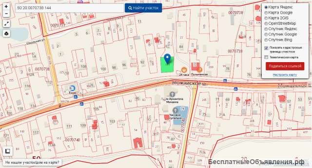 Участок под строительство торгового центра