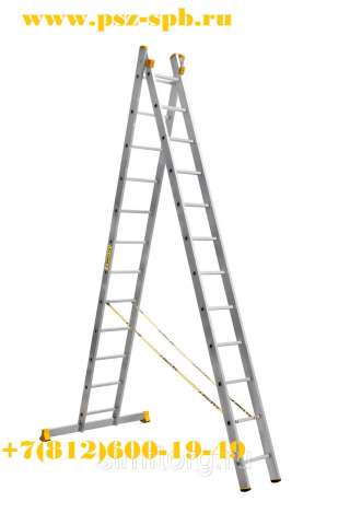 Лестница универсальная алюминиевая 3х12 ступ