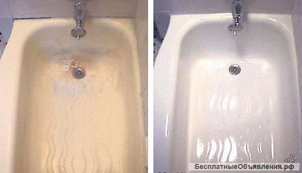 Реставрация ванн высококачественной эмалью