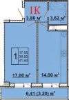 1-ком.квартира класса комфорт (РИП)