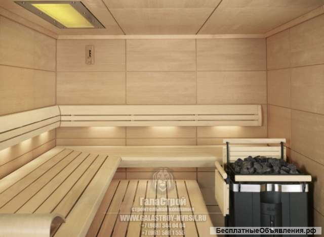 Бани и сауны, а также любые общестроительные