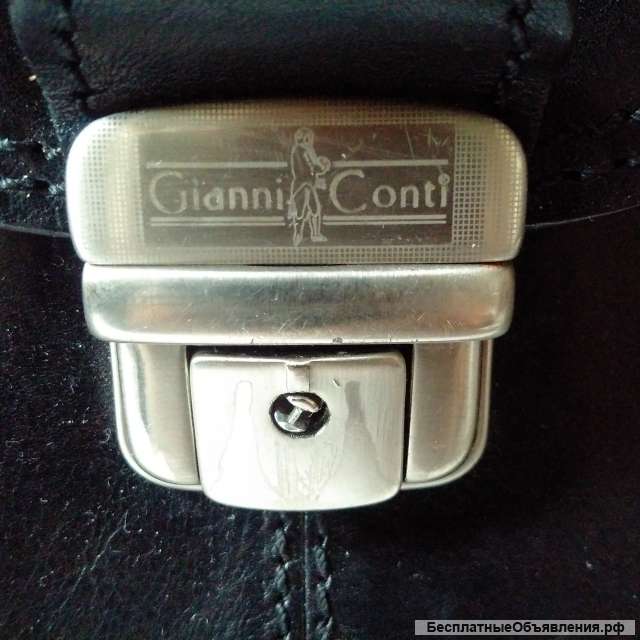 Кожаный портфель Gianni Conti