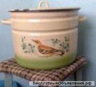 Эмалированную 10 литровую кастрюлю