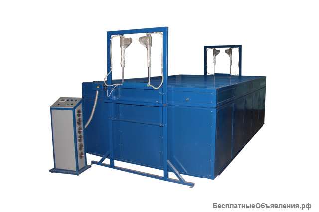 Печь для моллирования стекла с выдвижным поддоном с размером камеры 2,2*3,2м