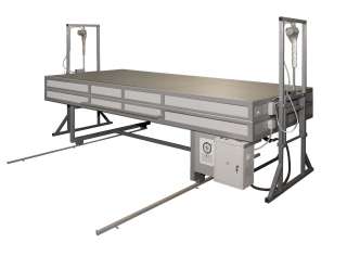 Вакуумная печь для производства триплекса с выдвижным поддоном 1.5х3м.