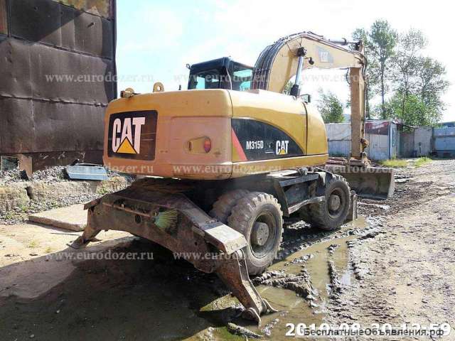 Колесный экскаватор CAT 315, 2013 г, 2 ковша