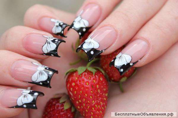 Арочное моделирование, окрашивание омбре балаяж