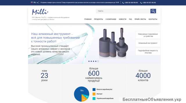 Профессиональное оборудование и инструмент для работ со стеклом