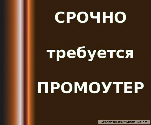 Требуется промоутер