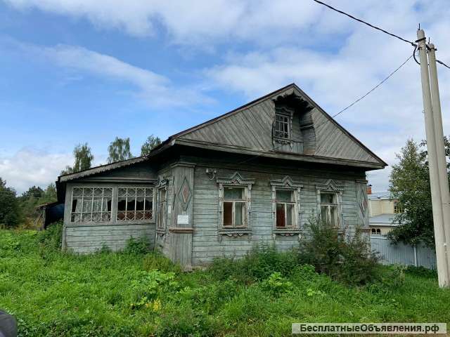 Старый дом 64.4 кв.м на участке 27соток (ЛПХ) в д. Харламово, Дмитровский район.
