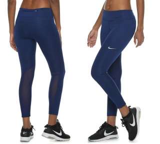 NEW Women's Nike 3.4 Running Crop Tights size XXL Navy