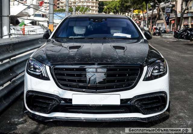 Решетка радиатора AMG черная Mercedes S 222 мерседес 222