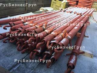 Подкос двухуровневый для монтажа панелей стен жби пятка-крюк