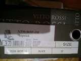 Босоножки VITTO ROSSI 37 на каблуке черные новые