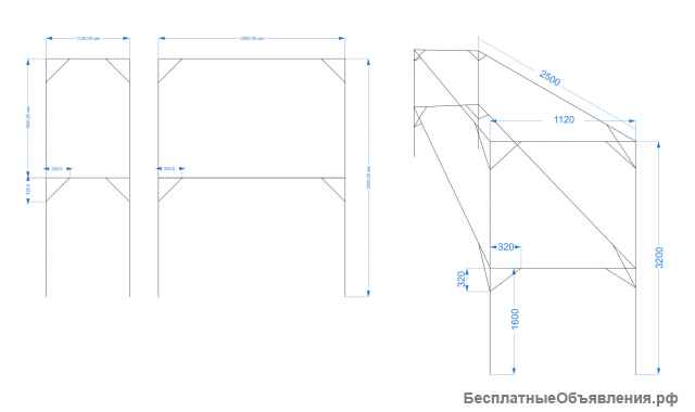 Бункер накопительный нерж на подставке