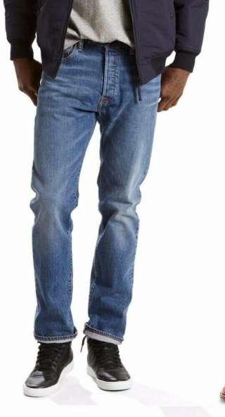 NEW Levis Men's 501 Jeans Original Fit Straight Leg size 36x30