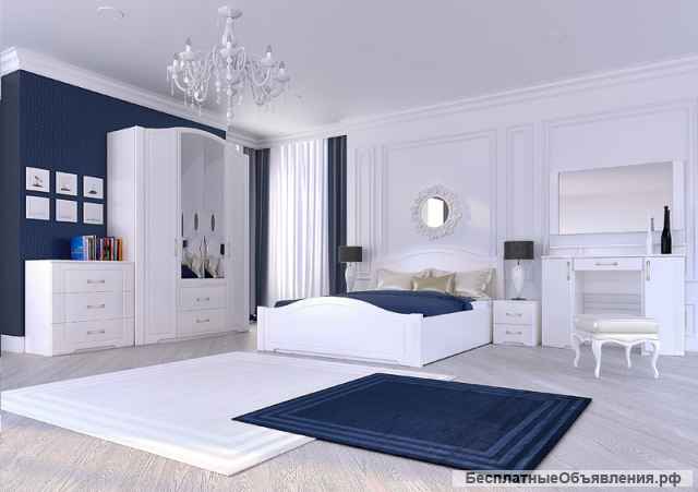 Белая спальня Виктория. Ижмебель. АКЦИЯ СКИДКА 20% В НАЛИЧИИ ДОСТАВКА БЕСПЛАТНО