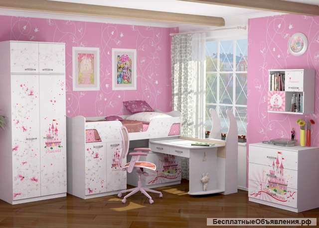 Детская мебель Принцесса (Ижмебель). В НАЛИЧИИ ДОСТАВКА 1-2 ДНЯ