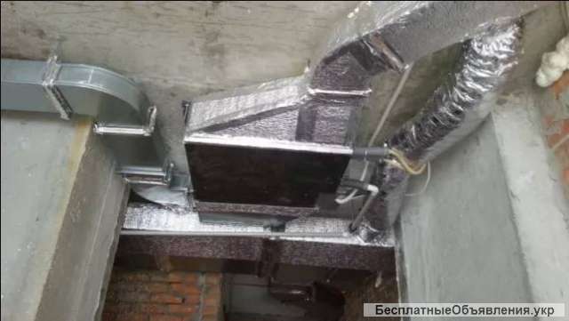 Монтаж вентиляции. Рекуператоры с канальными кондиционерами и т.п.