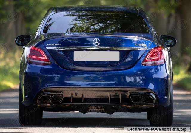 Диффузор насадки amg 63s mercedes c 205 рестайлинг
