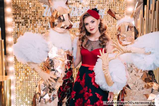 Зеркальные золотые Зайчики на встречу гостей