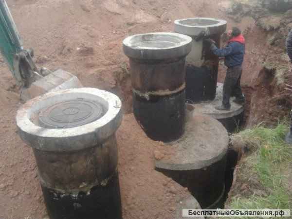 Септик под ключ, Кессон для скважины, Колодец, Водопровод