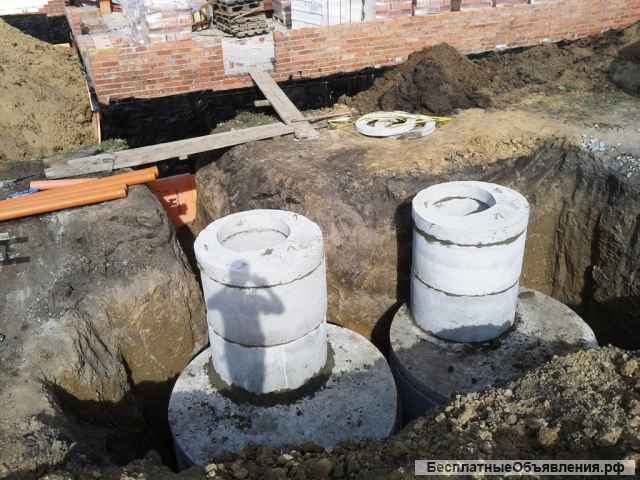 Септик под ключ, Кессон для скважины, Колодец, Водопровод