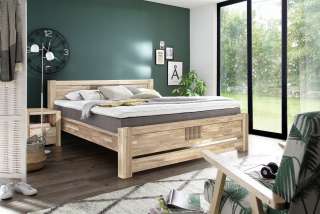 Кровать Валенсия из массива дуба (бейц-масло)