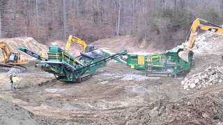 Аренда мобильной дробилки, грохота