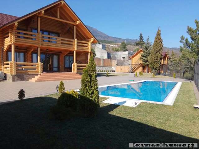 Дом с бассейном и сауной в Ялте Краснокамянка