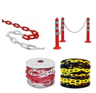 Технология-Е цепь пластиковая красно-белая