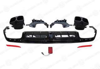 Мерседес 222 диффузор с насадками BRABUS Mercedes S 222 W 222