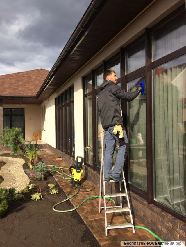 Мойка окон: ) Сезонная. После ремонта