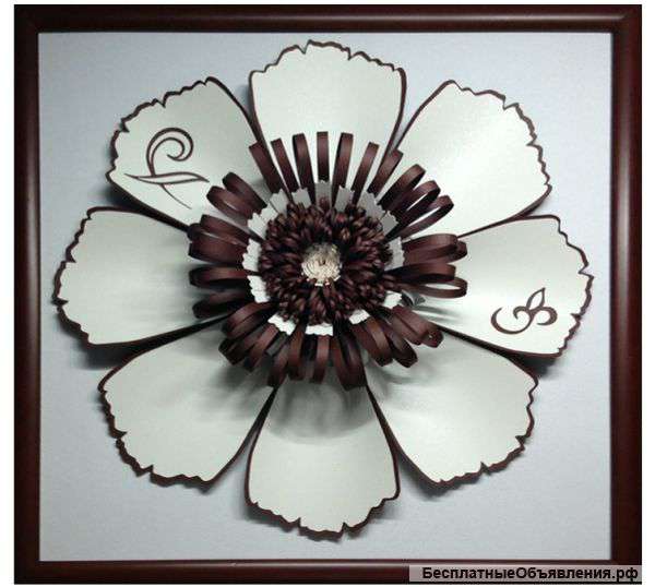 Картина ручной работы, из дизайнерской бумаги