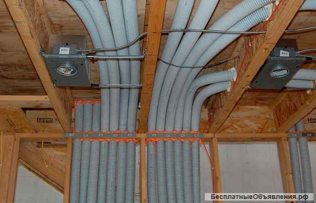 Услуги по электрике. Замена проводки розеток счетчиков