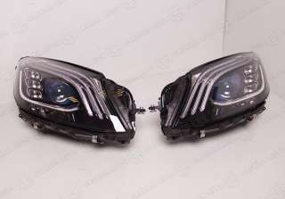 Фары передние рестайлинг mercedes 222 мерседес 222 mb 222