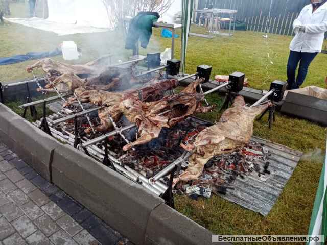 Разборный вертел для жарки барана