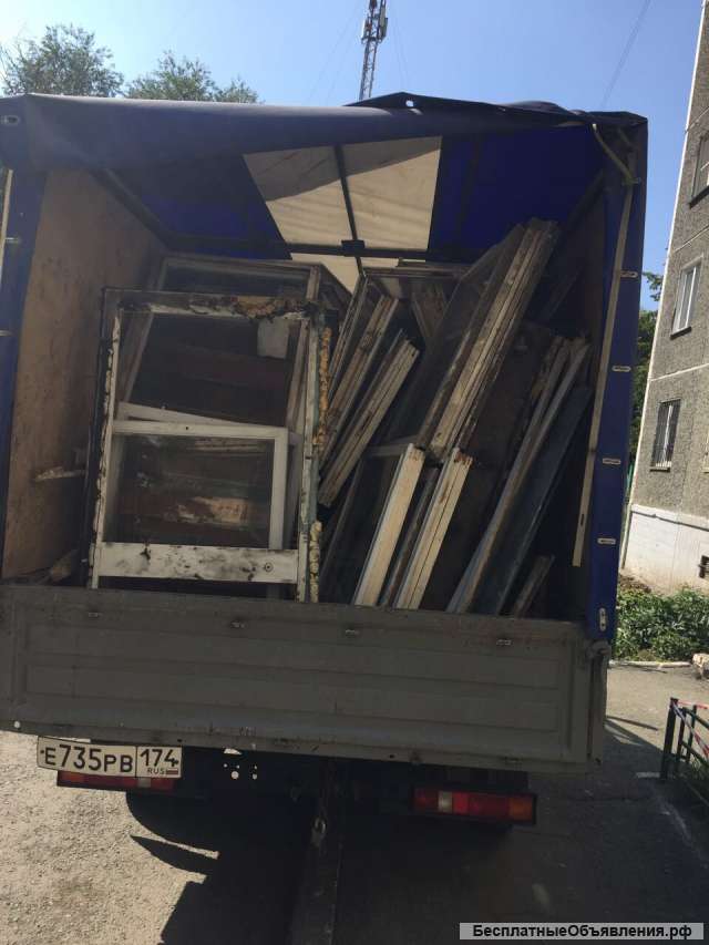 Вывоз старых окон дешево