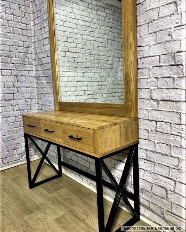 Консольные столики из массива ценных пород дерева