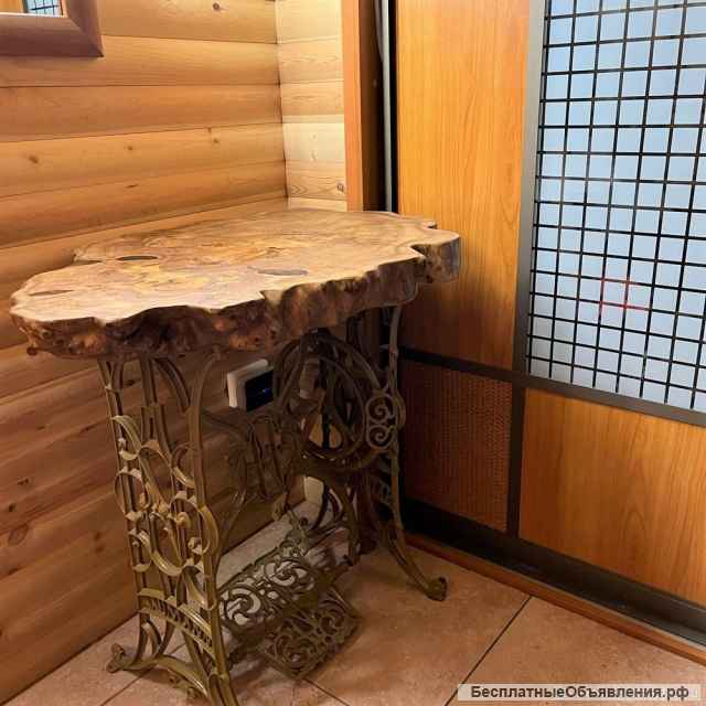 Консольные столики из массива ценных пород дерева