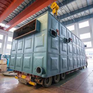 Термомасляный котёл на угле/биомассе серии YLW