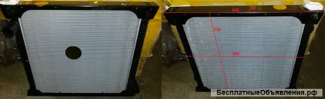 Радиатор ДВС D6СB/D6CC Hyundai Universe HD500 860*750*95