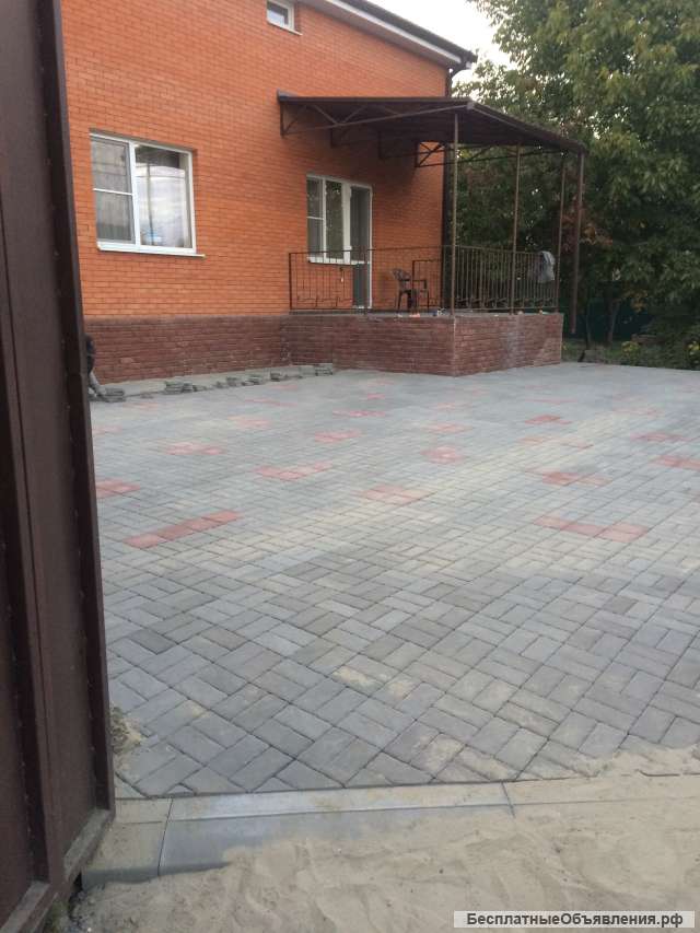 Укладка тротуарной плитки