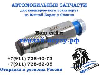 Клапан рампы ТНВД HD78/County/Howo D4DD (аварийного сброса) 0954200260/095420-0260