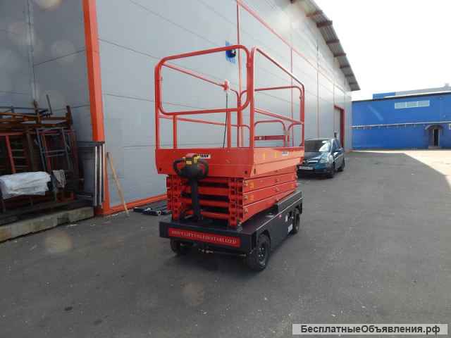 Телескопический двухмачтовый подъемник с аккумулятором GROST Double 0.2-12 (DC/АС)