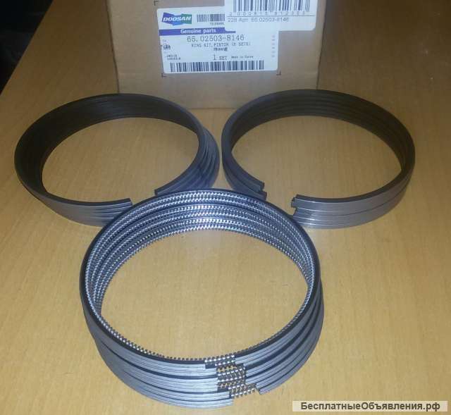 Кольца поршневые D1146 DE08 Daewoo Ultra Novus Doosan