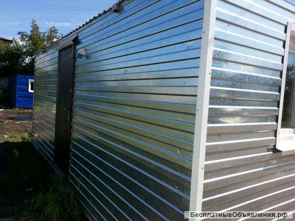 Строительный вагончик 6 х 2. 4 с печью В наличии