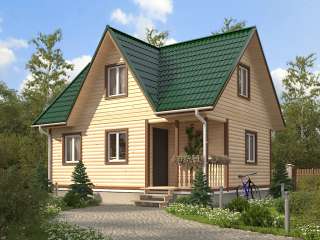 Деревянные дома из бруса для Дачи под ключ дёшево