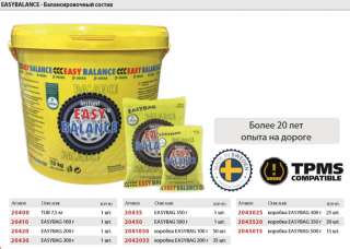 Уникальный балансировочный состав (компаунд) EASYBALANCE